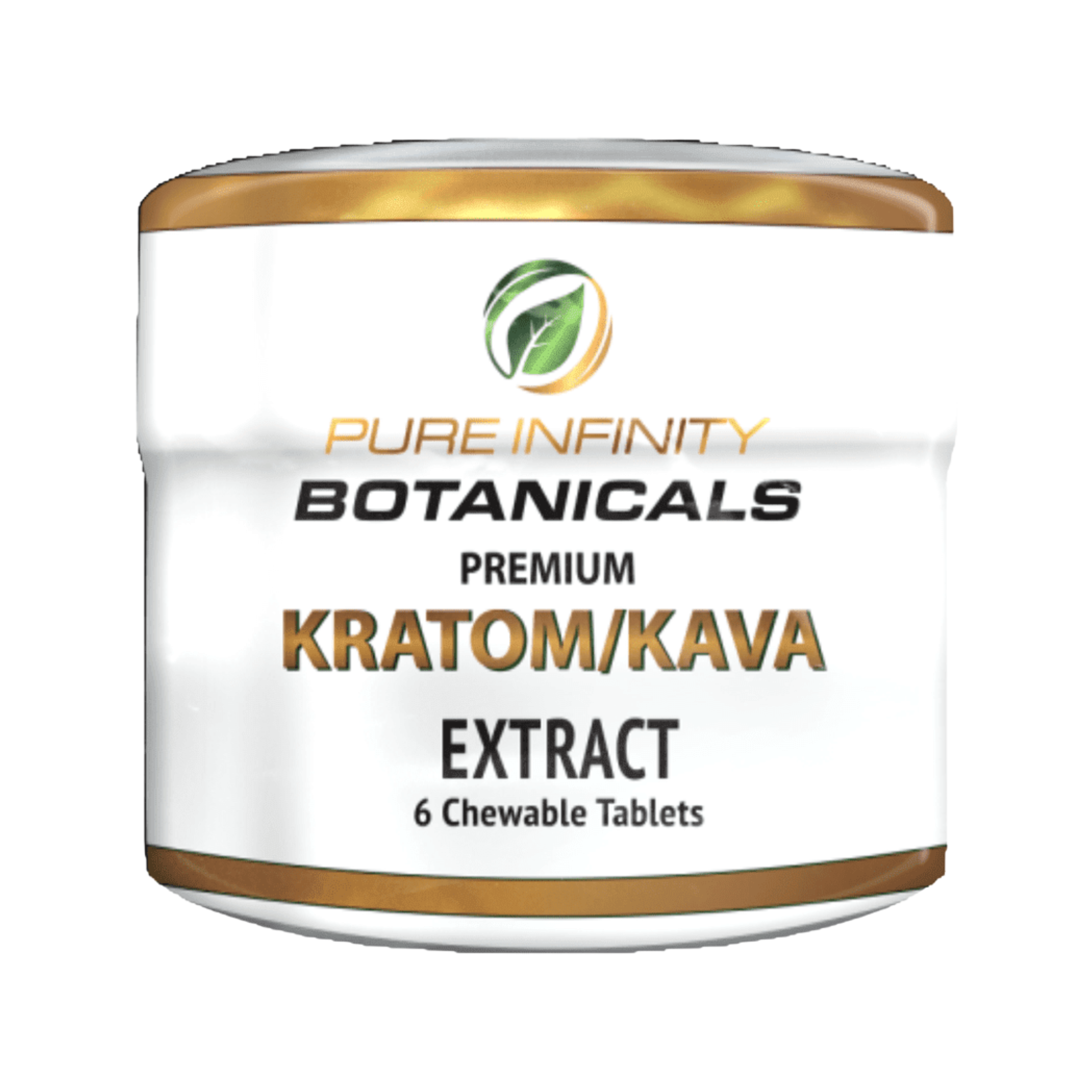 PIB Chewable 50/50 Kava Kratom 6CT Jar -Single