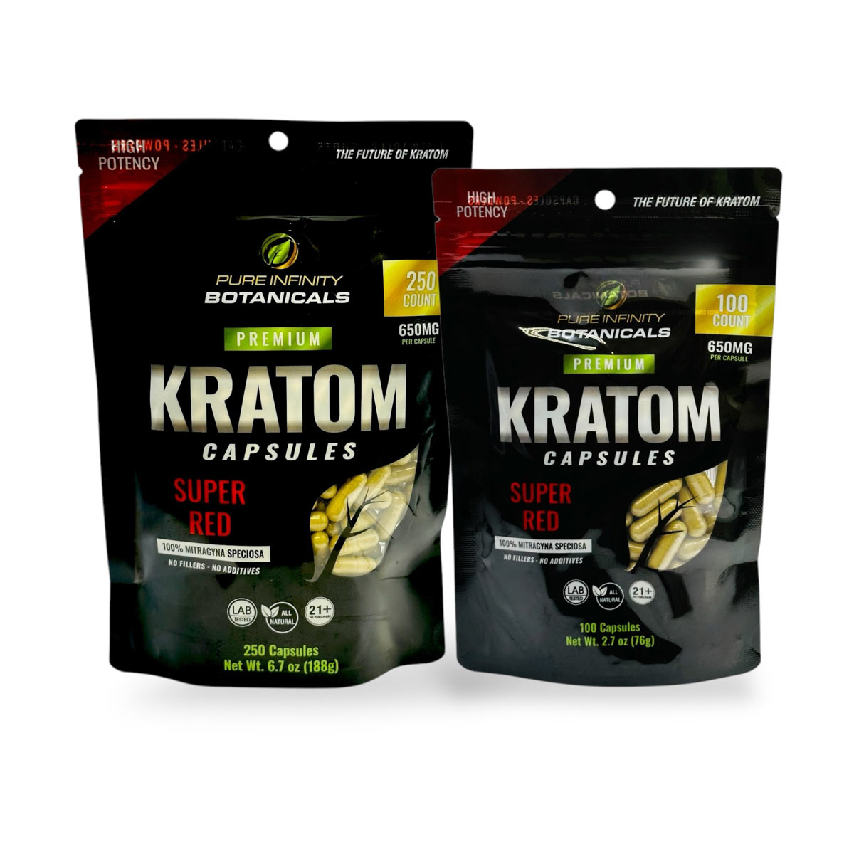 Organic kratom capsules
