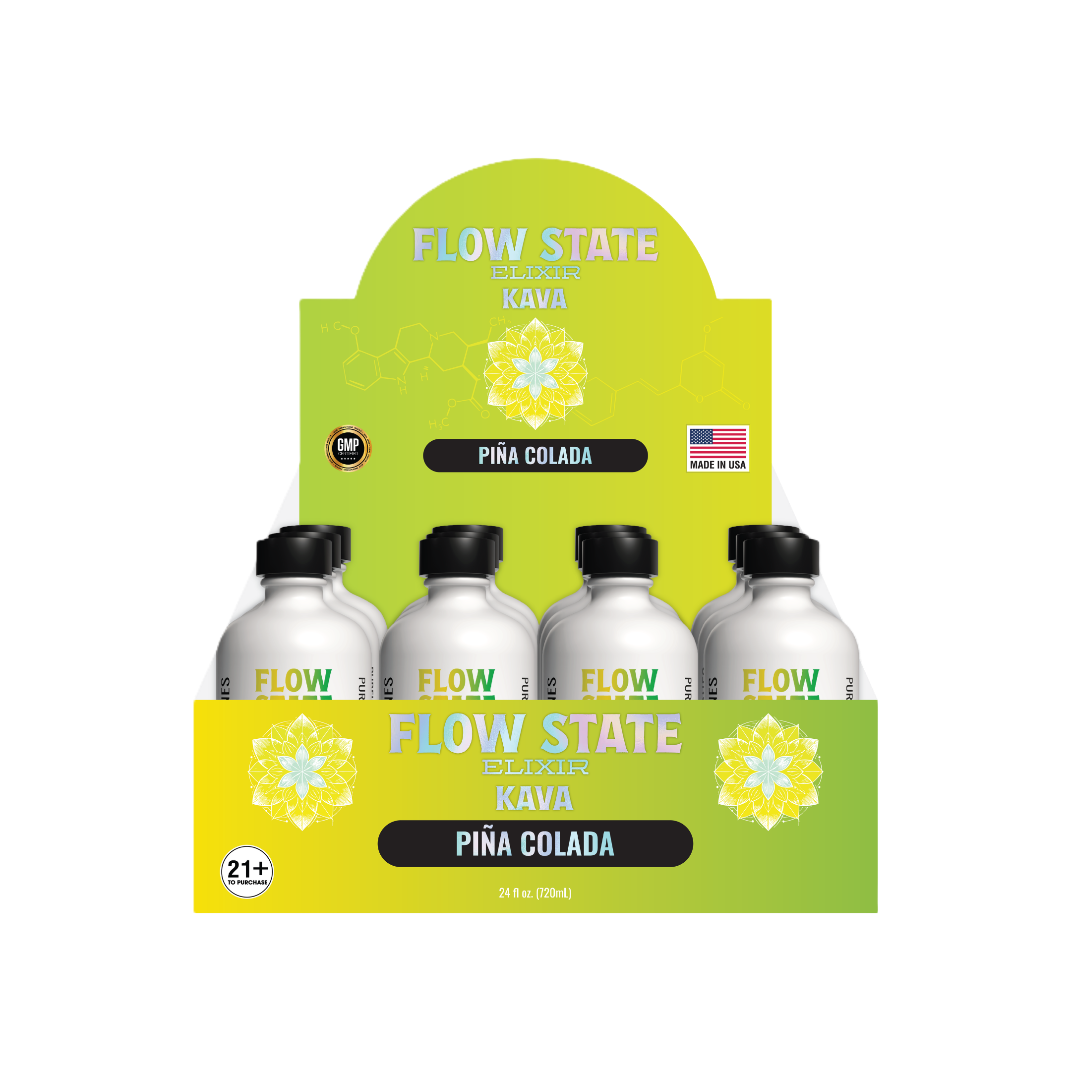 Flow State Kava Pina Colada 12CT Display