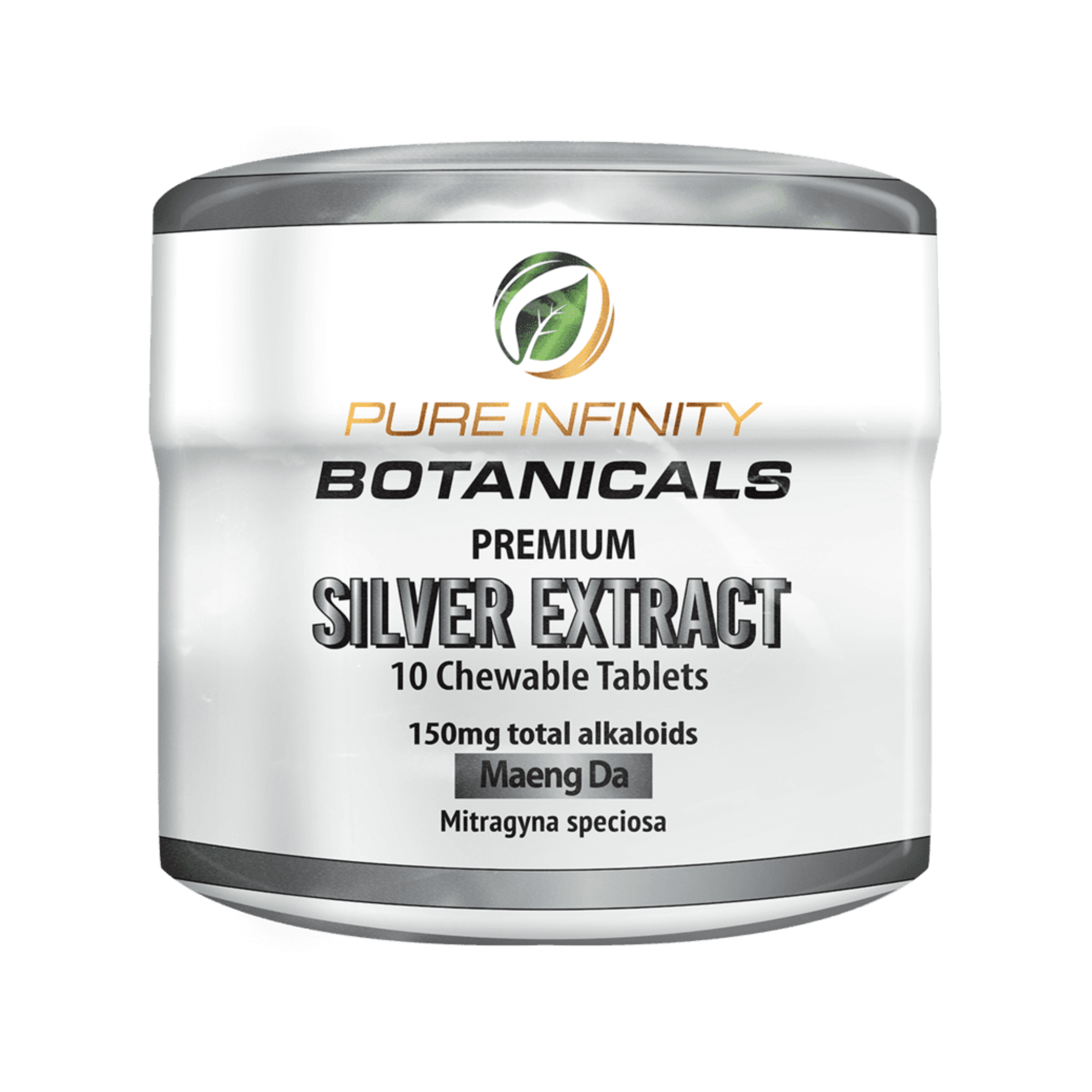 PIB Chewable Silver 25% 10CT Jar-Single