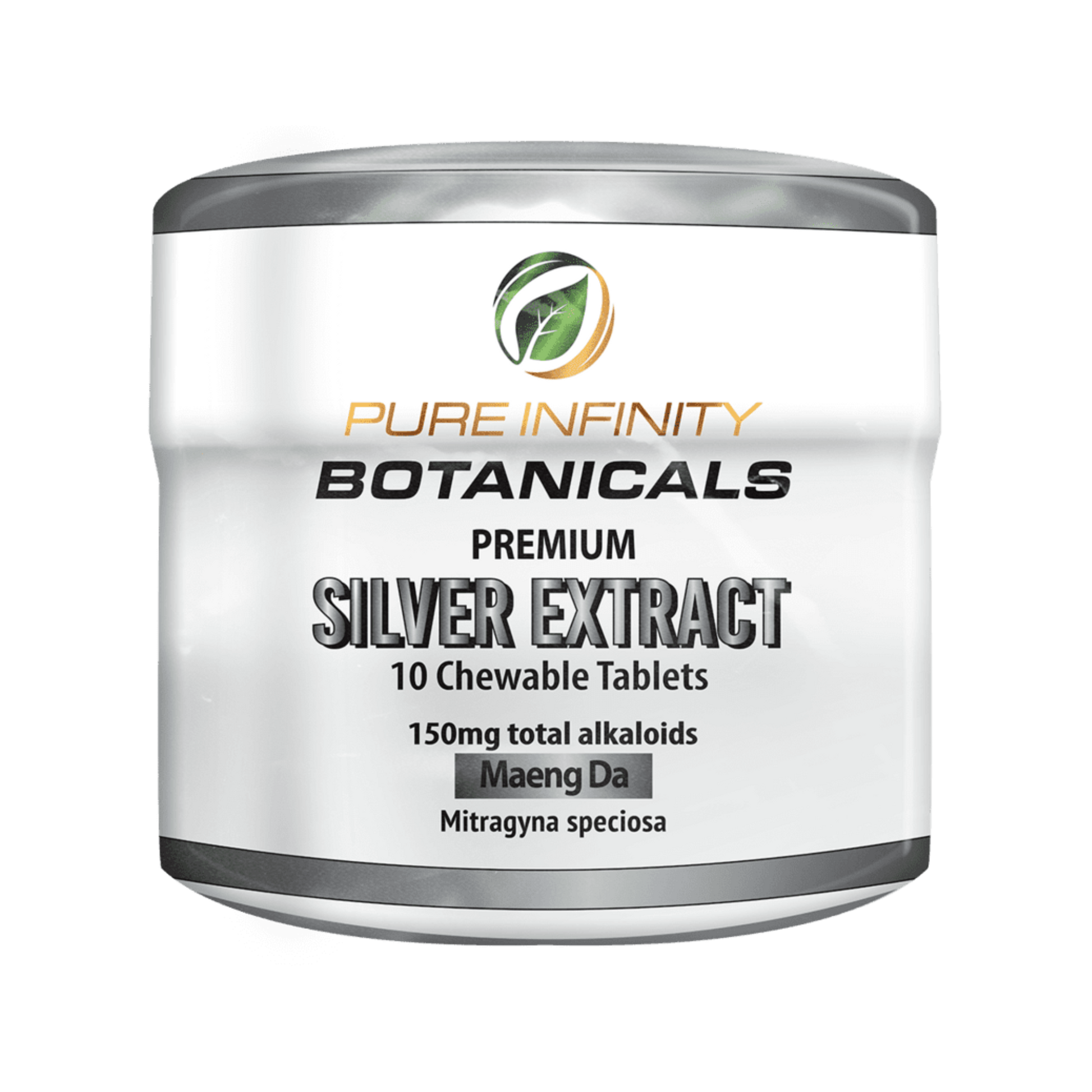 PIB Chewable Silver 25% 10CT Jar-Single
