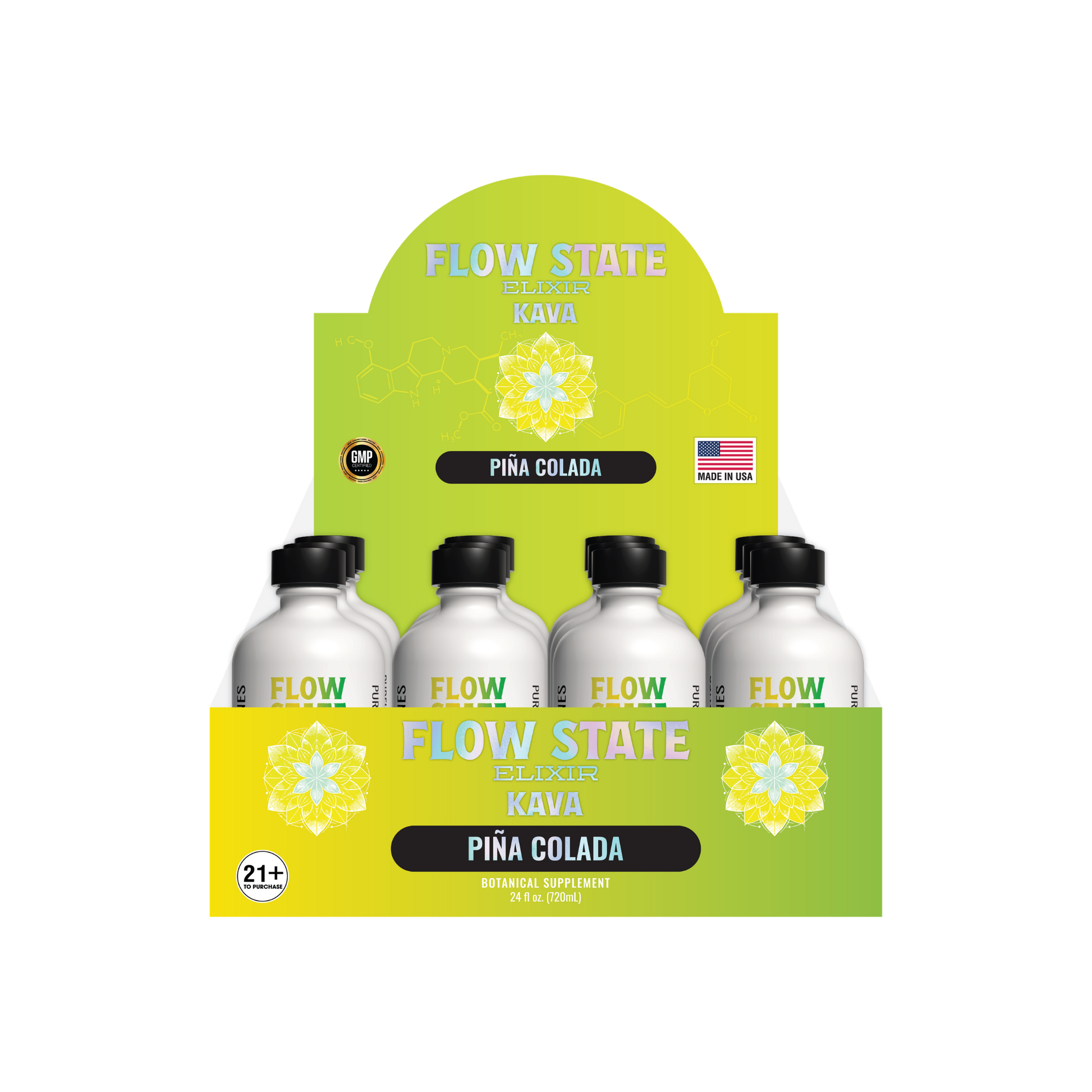 Flow State Kava Pina Colada 12CT Display